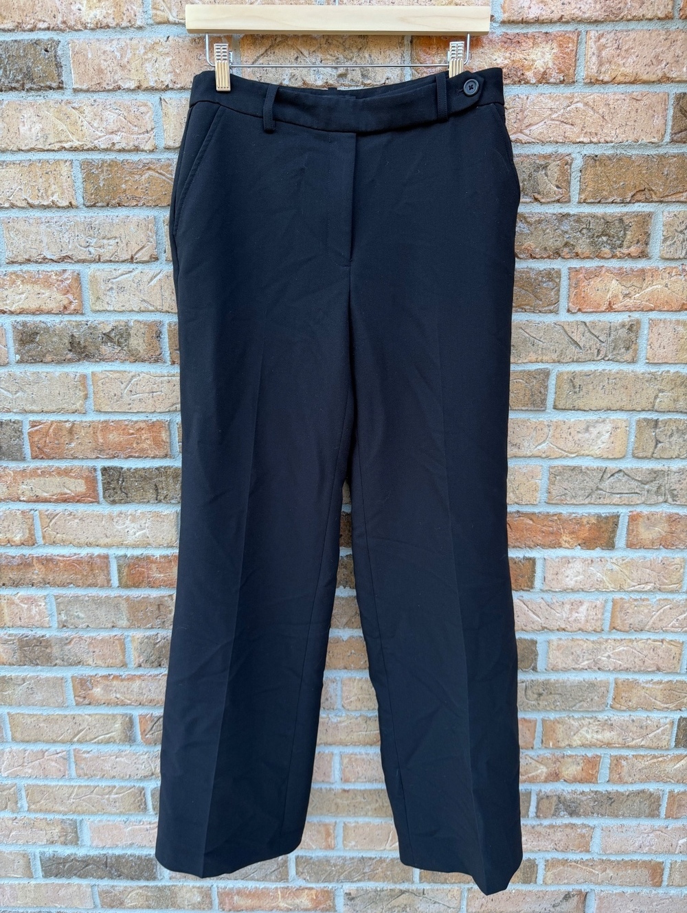 Karl Lagerfeld Paris Black Straight Leg Tailored Dress Pants Size 6